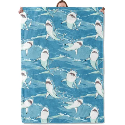 Shark Ocean Pattern Blanket No. 2