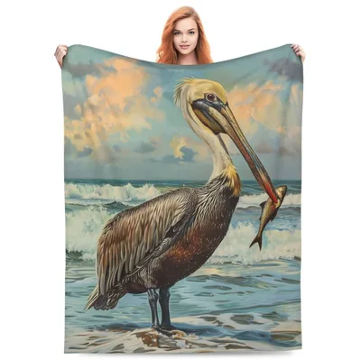 Coastal Pelican with Fish Blanket