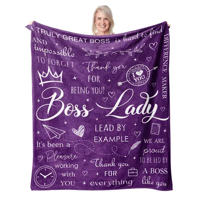 Boss Lady Thank Blanket: Appreciation Design for Work Heroes