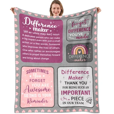 Difference Maker Appreciation Blanket