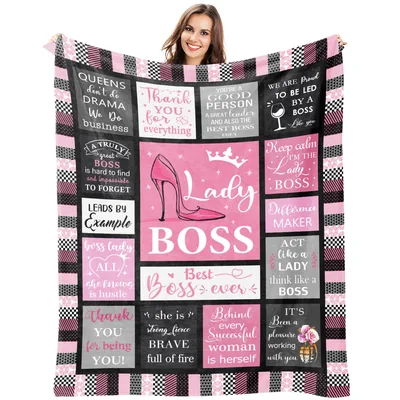 Female Boss Appreciation Blanket: Lady Boss High Heel Design