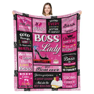 Boss Lady Collage Design Blanket for the Woman Building Her Empire