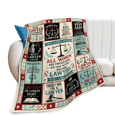 Lawyer Funny Quotes Blanket: Best Legal Humor Design for Coworkers