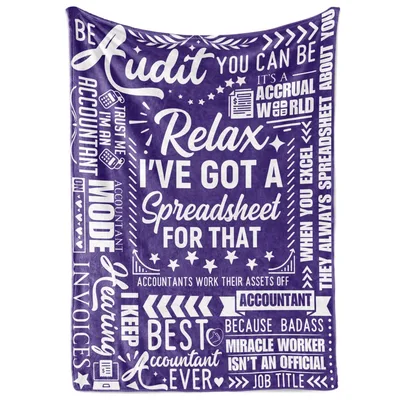 Accountant Accounting Humor Blanket Be Audit You Can Be
