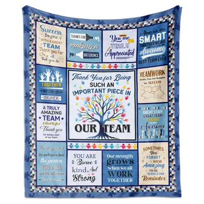 Thank You Team Appreciation Blanket: Celebrating Your Teamwork