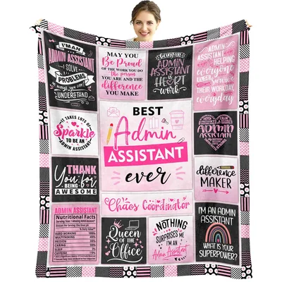 Best Admin Assistant Ever Blanket Celebrating Office Heroines
