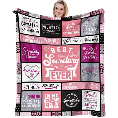 Best Secretary Ever Pattern Blanket: A Patchwork of Office Praise
