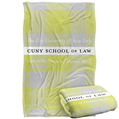 Law School Motto Plaid Blanket: CUNY School of Law Spirit Design