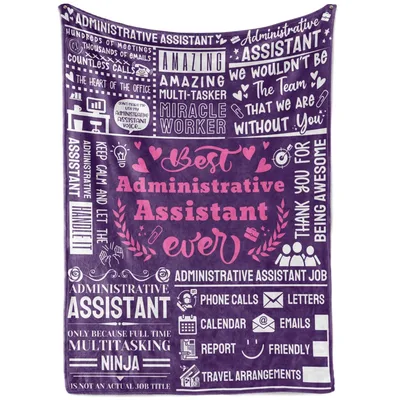 Best Administrative Assistant Ever Blanket for the Office Hero