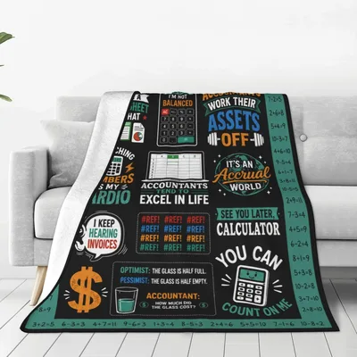 Accountant Funny Quote Design Blanket No. 2