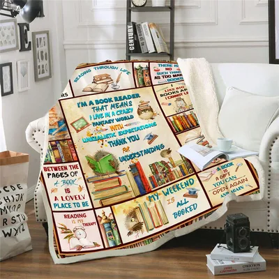 I'm A Book Reader Blanket for Fantasy Lovers and Literary Friends