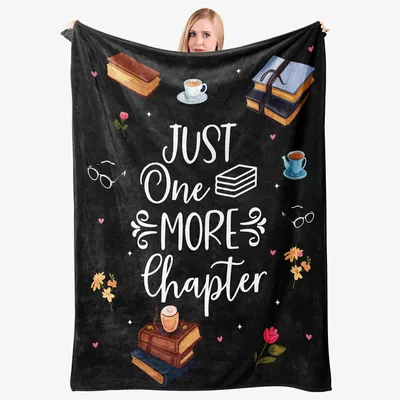 Midnight Reader's Stack Blanket: Just One More Chapter