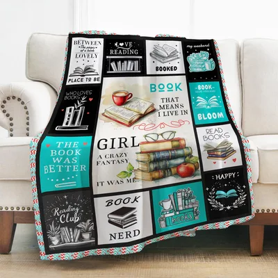 Book Lover Reading Blanket: Girl a Crazy Fantasy It Was Me Design