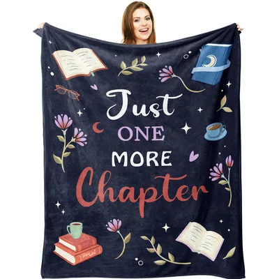 Midnight Reader Stars Chapter Blanket for Book Lovers