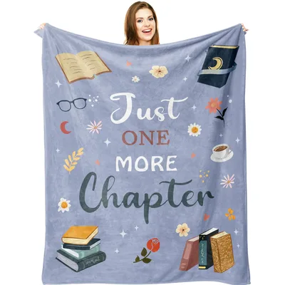 Lavender Reader's Nook Chapters Blanket for Book Lovers