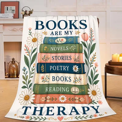 Books Are My Therapy Blanket: A Literary Stack Design