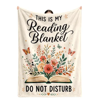 Reading Book Lover Flowers Blanket: A Cozy Sanctuary for Readers