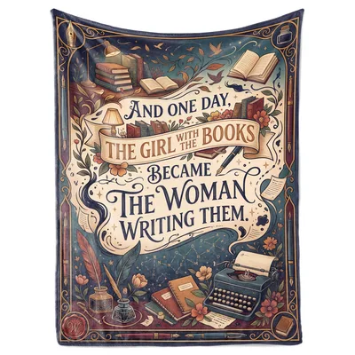 Writer Books Typewriter Blanket: A Story for Authors