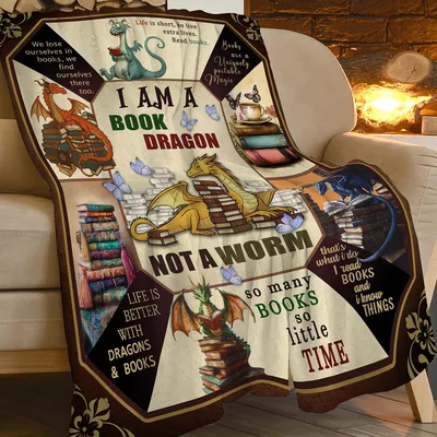 I Am a Book Blanket: The Book Dragon Design for Readers