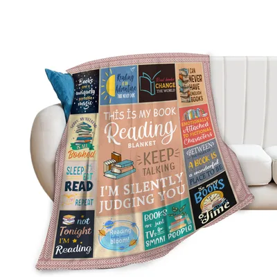 Reading Book Lover Quotes Blanket No. 2