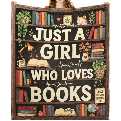 Just a Girl Blanket: Bookshelf Design for Readers