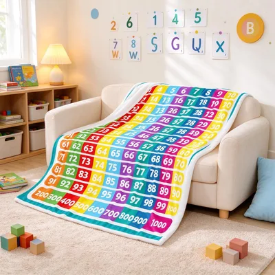 Rainbow Number Chart One Blanket