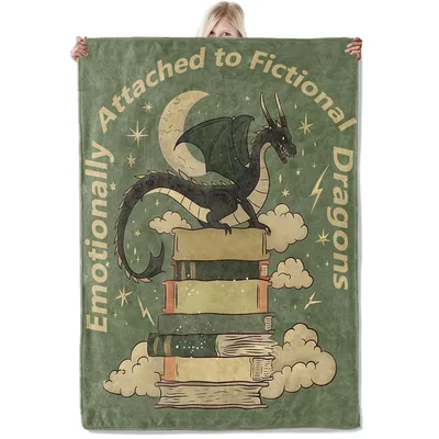Emotionally Attached to Fictional Dragons Blanket