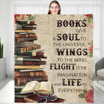 Books Give a Soul Blanket: Vintage Books and Wings to the Mind Quote