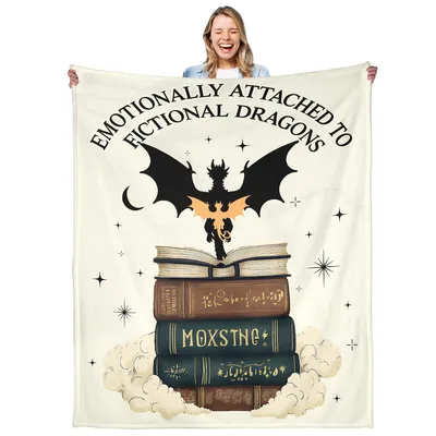 Emotionally Attached to Fictional Blanket: Dragon Book Cover Art