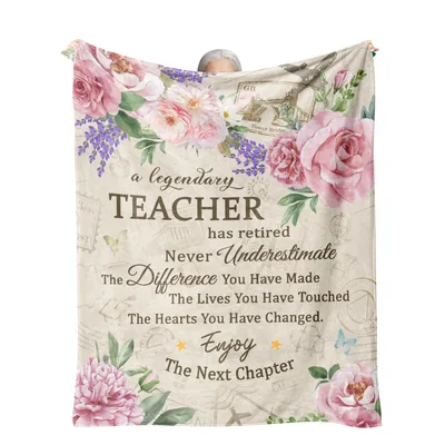 Teacher Retirement Blanket Celebrating a Legendary Educator