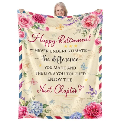 Happy Retirement Never underestimate Blanket