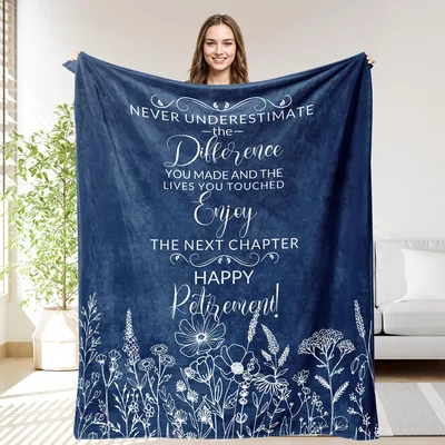 Retirement Wildflowers Blanket: Celebrating Lives Touched