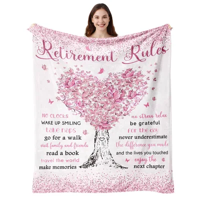 Retirement Rules Butterflies Blanket