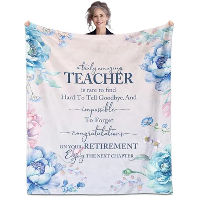 Amazing Teacher Retirement Wishes Blanket