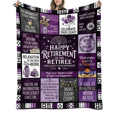 Retirement Celebration Farewell Blanket
