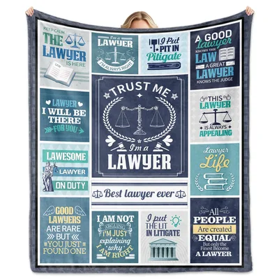 Lawyer Humor Attorney Blanket: Punny Legal Design for Courtroom Lovers