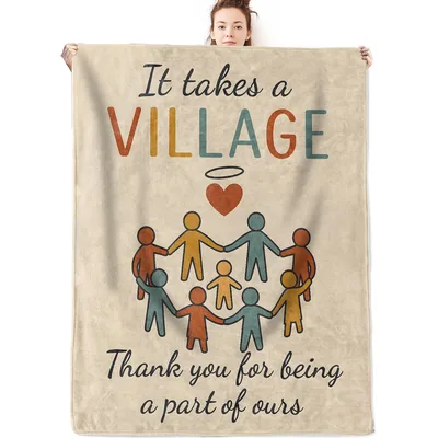 Thank You Village Blanket Features It Takes A Village Text