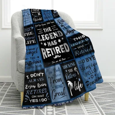 The Legend Has Retired Blanket: A Fun Celebration of Leaving Work