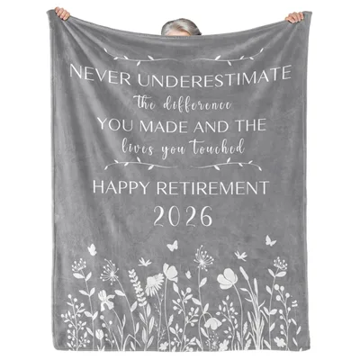 Happy Retirement Flowers Blanket: A Sentimental Gift for 2026
