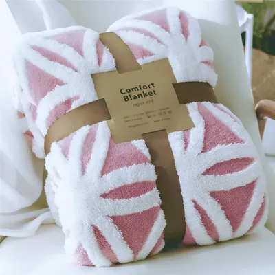 Pink Union Jack Blanket for Cozy Nights In