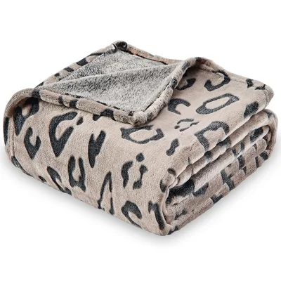 Leopard Print Animal Blanket for Cozy Days and Gifts