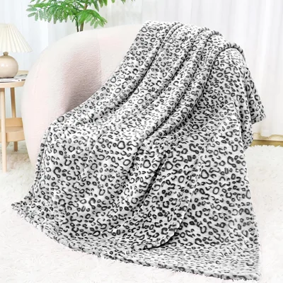 Gray Leopard Blanket for Cozy Days and Gifts