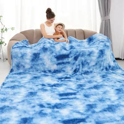 Blue Cloud Blanket for Cozy Days and Quiet Evenings