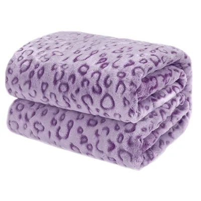 Purple Leopard Print Blanket for Bold Home Decor and Cozy Nights