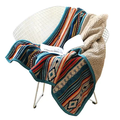 Serape Stripe Blanket: Boho Southwest Pattern for Cozy Living