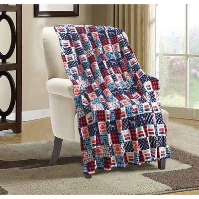 Multi Picture Collage Pattern Blanket for aspiring firefighters