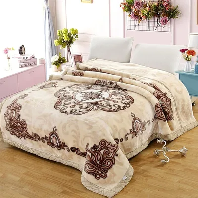 Ornate Medallion Pattern Blanket for Classic Interior Design
