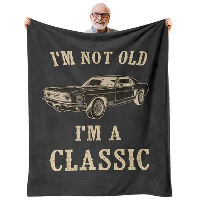 Classic Car Lover Blanket: I'm Not Old I'm a Classic Design