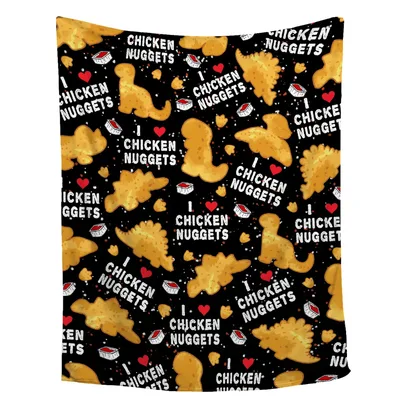 Chicken Blanket Food: Dinosaur Nugget Design for Kids and Foodies