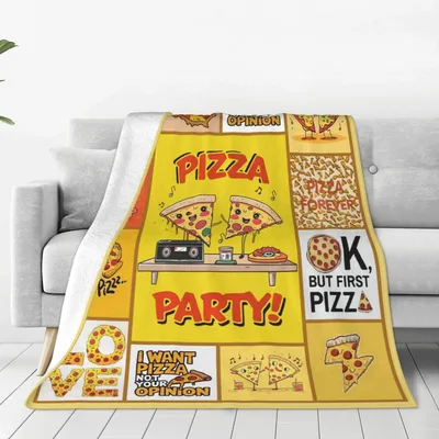 Throw a Party Pizza Blanket for Foodies Who Crave Slices